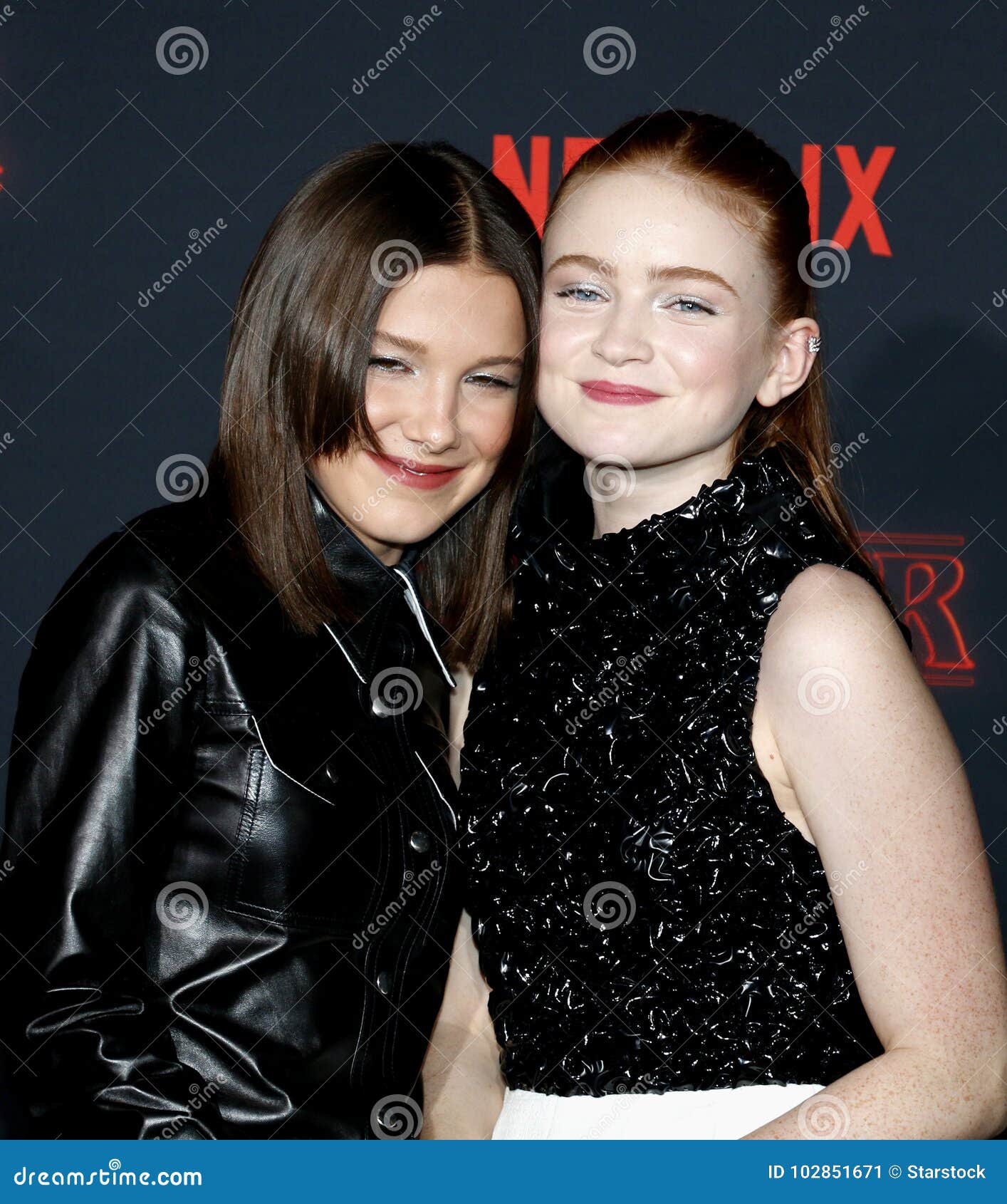 Millie Bobby Brown And Sadie Sink Editorial Photo Image Of Film