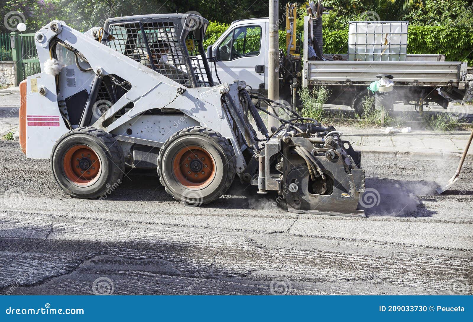 Milling of Asphalt for Road Reconstruction Accessory for Skid Steer