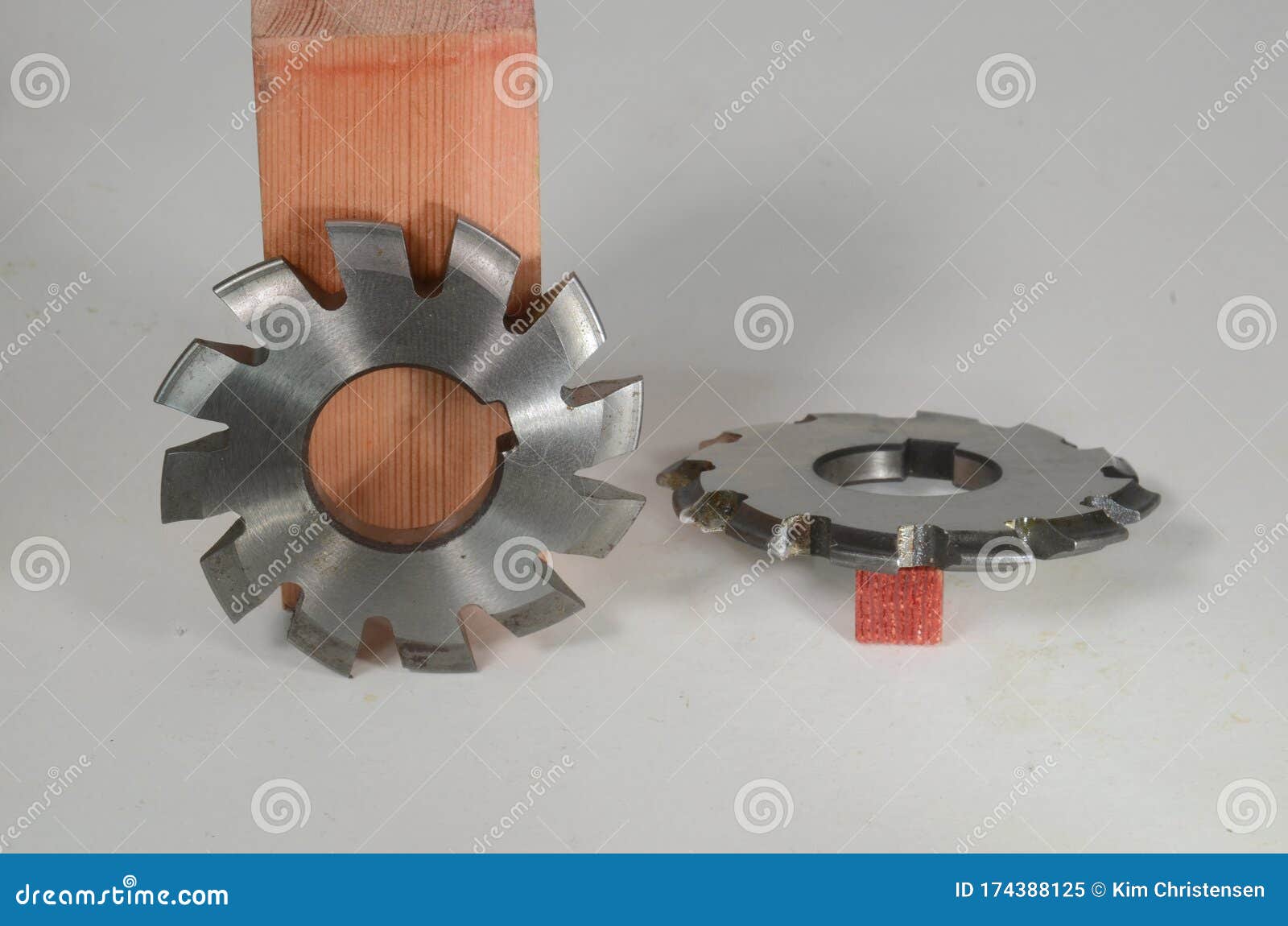 Milling Tools for Making Teeth on Gear Wheels, Two Alike Speciments