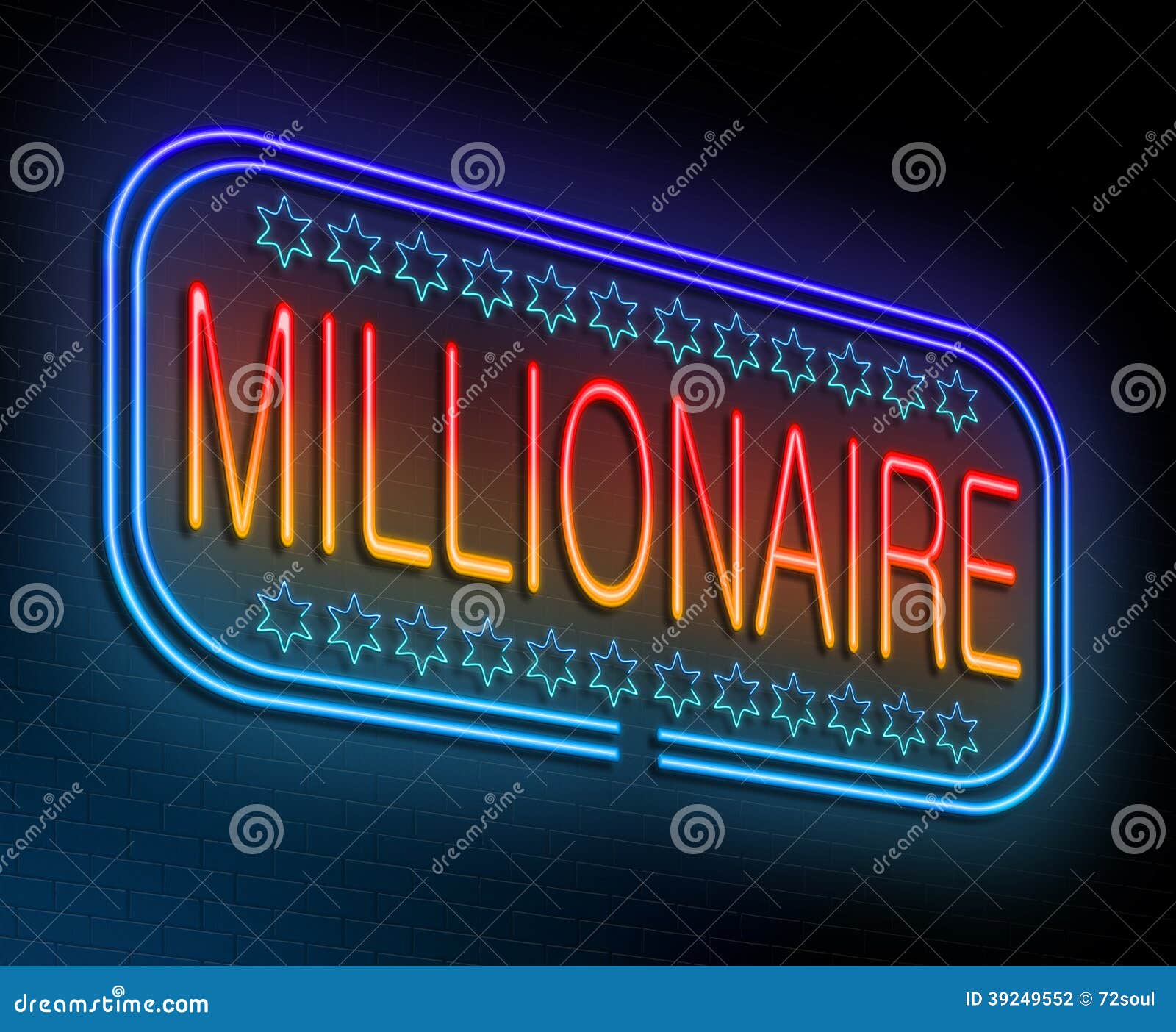 Millionaire Sign Royalty-Free Stock Photography | CartoonDealer.com