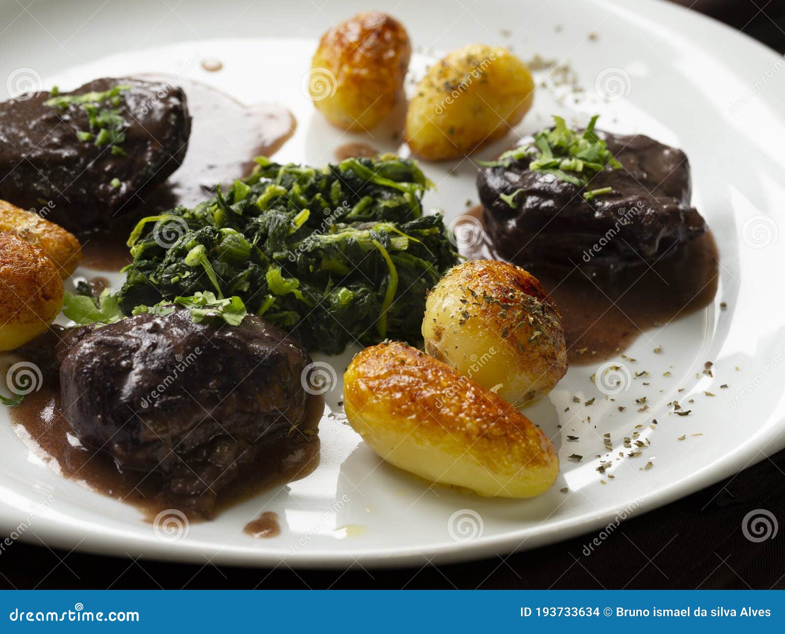 the `mimos de porco preto` is a typical plate from mediterranean food made with black pig meat.