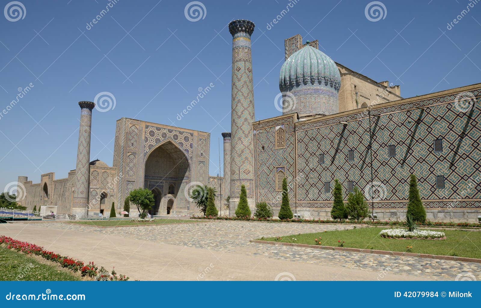 minarets of registan, samarkand