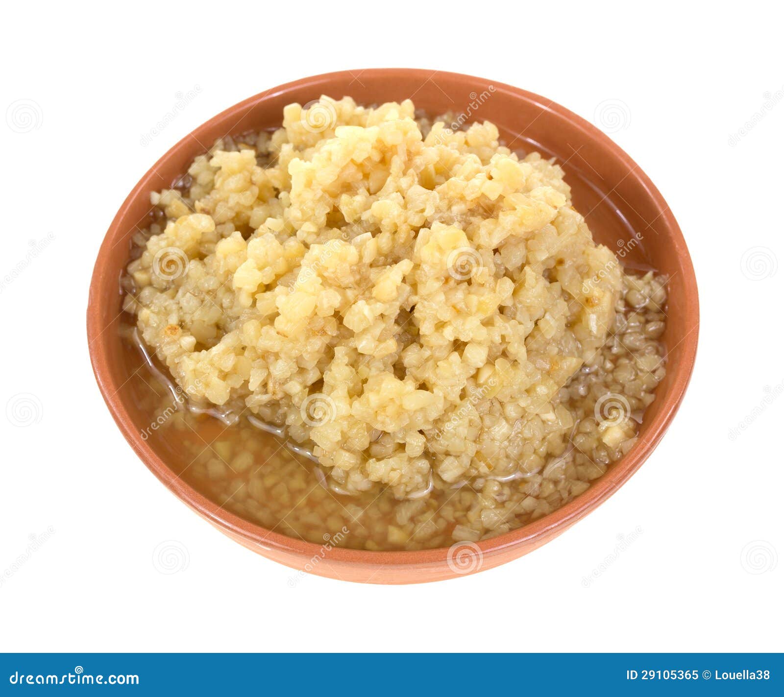 Minced Garlic in Dish Top stock image. Image of minced 29105365