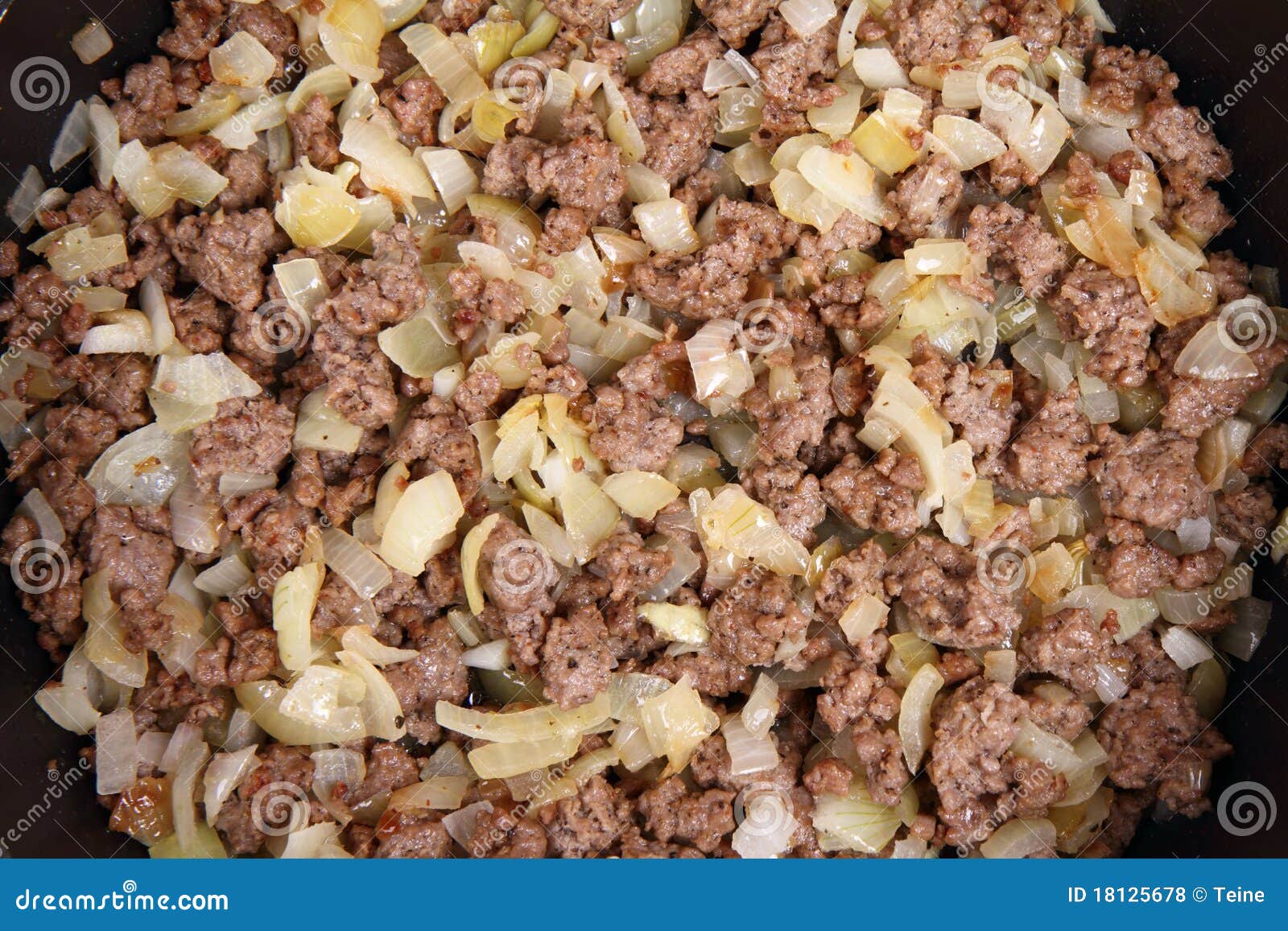 Minced meat and onion stock photo. Image of cooked, beef 18125678