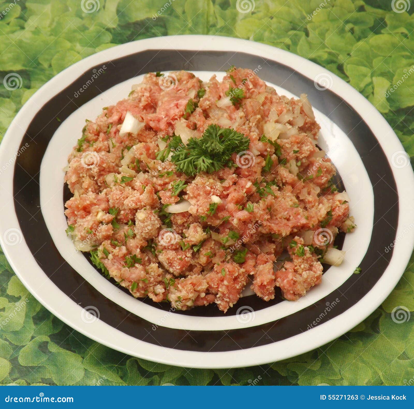 Minced meat with onions stock image. Image of pork, spices 55271263