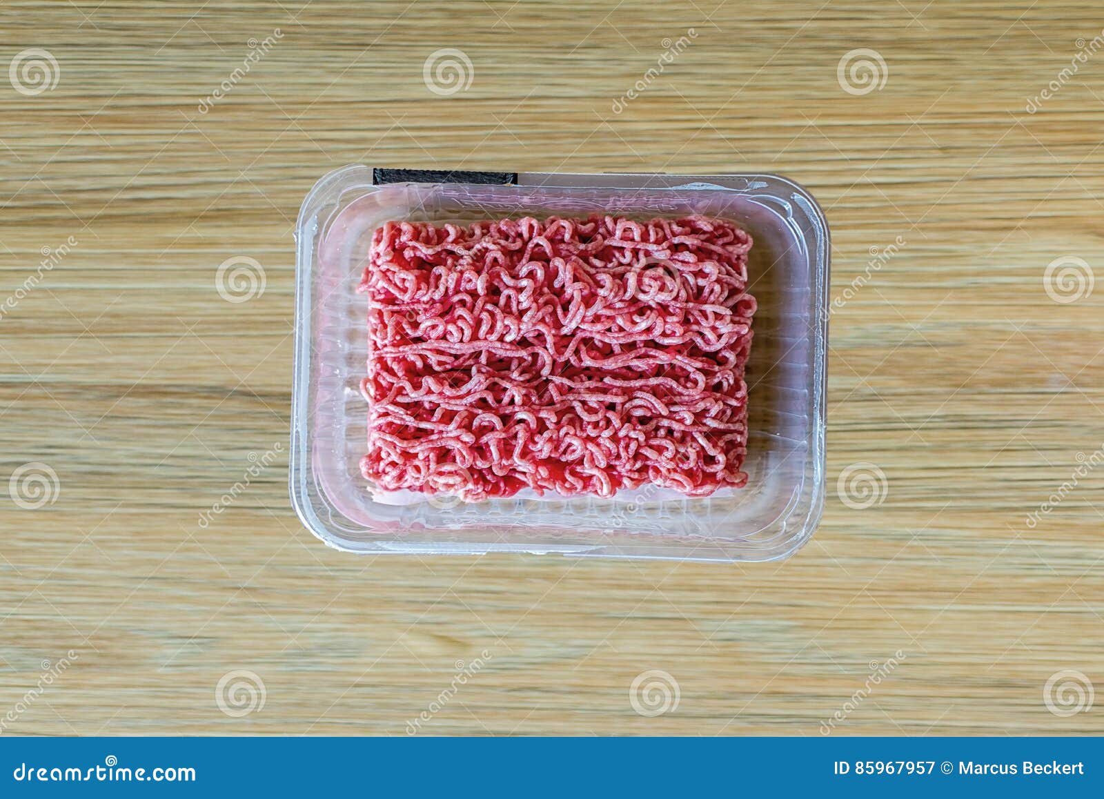 Minced Meat in Plastic Packaging Stock Image Image of mincemeat, macro 85967957