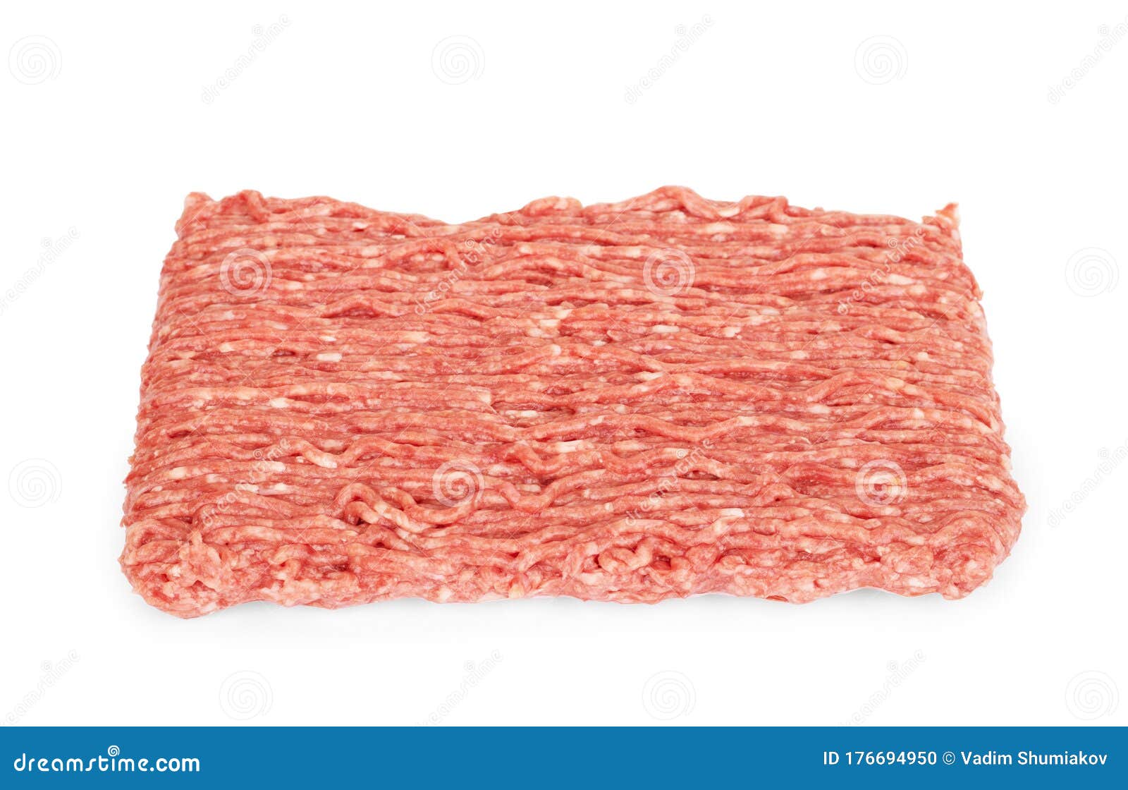 minced meat, pork, beef, forcemeat, clipping path,  on white background, full depth of field