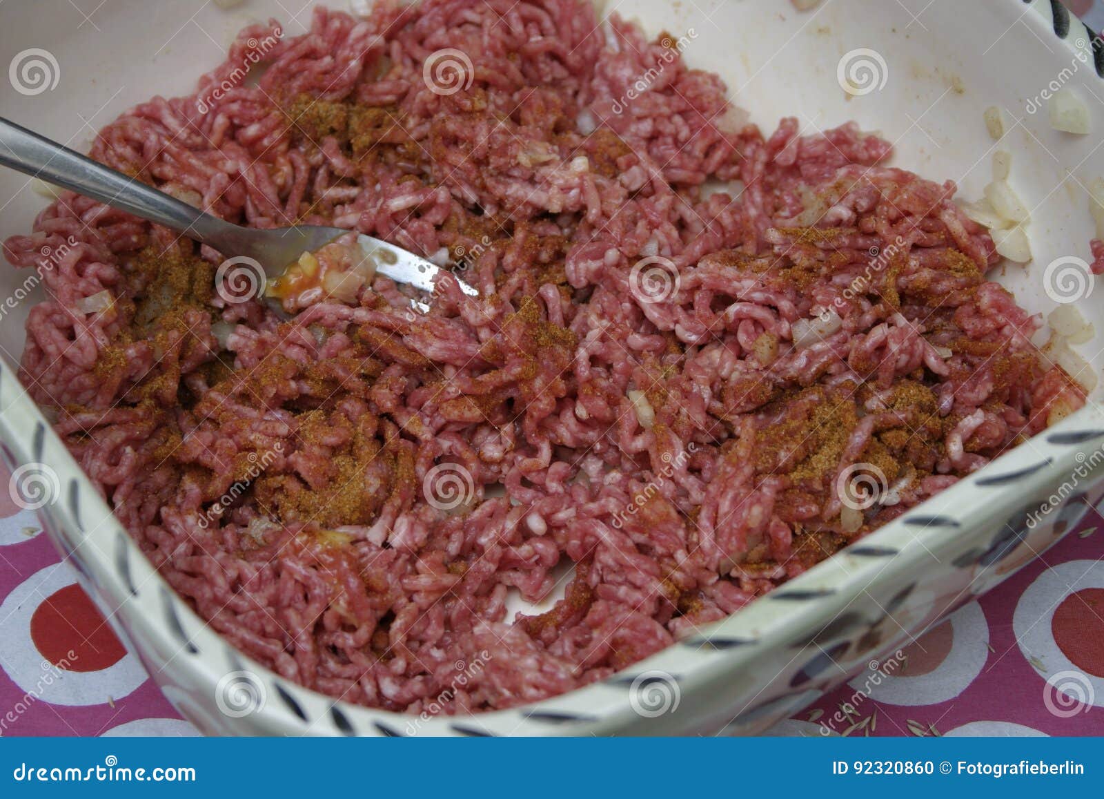 Minced meat stock photo. Image of beef, minced, eggs 92320860