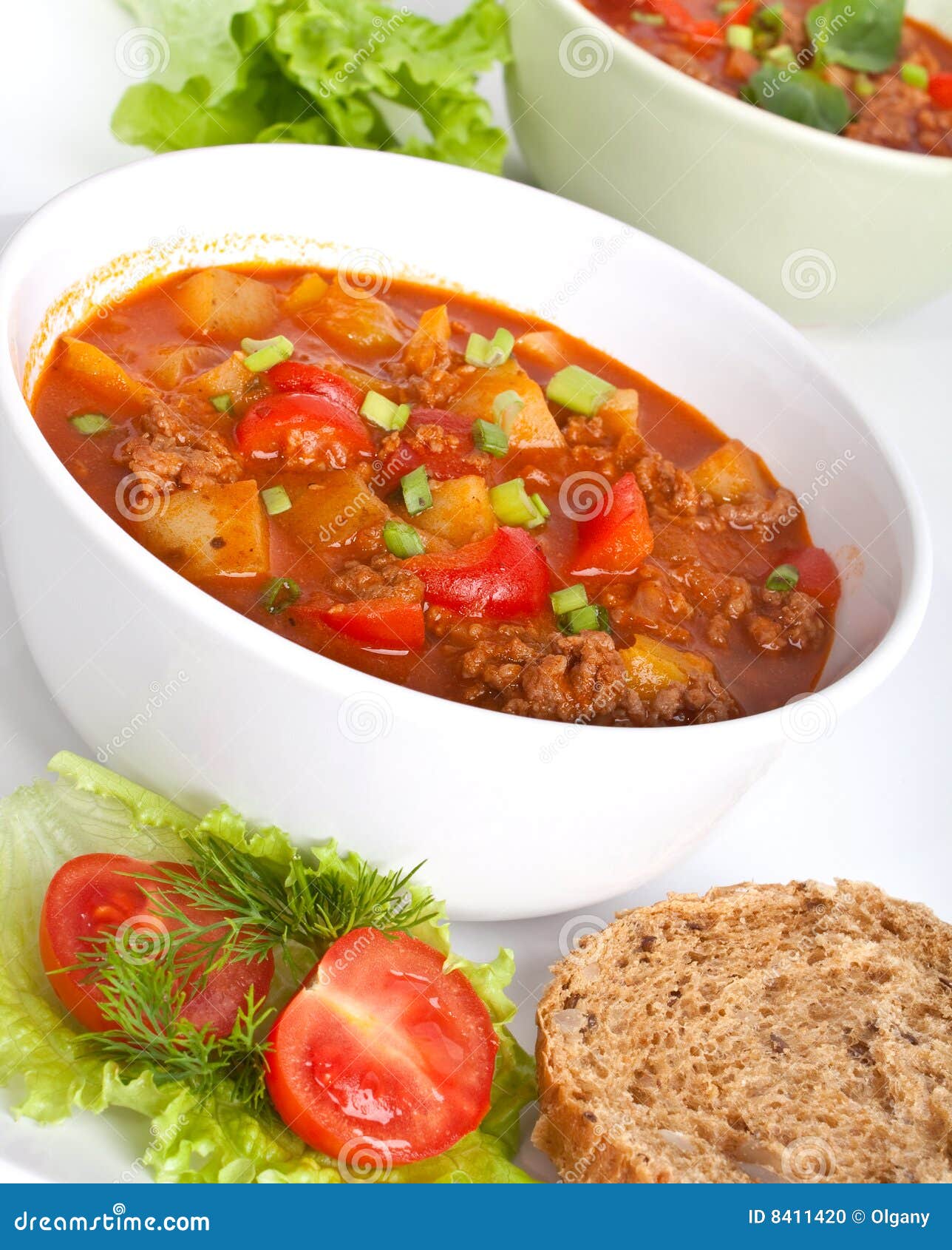 Minced Meat and Vegetable Tomato Soup Stock Photo Image of health