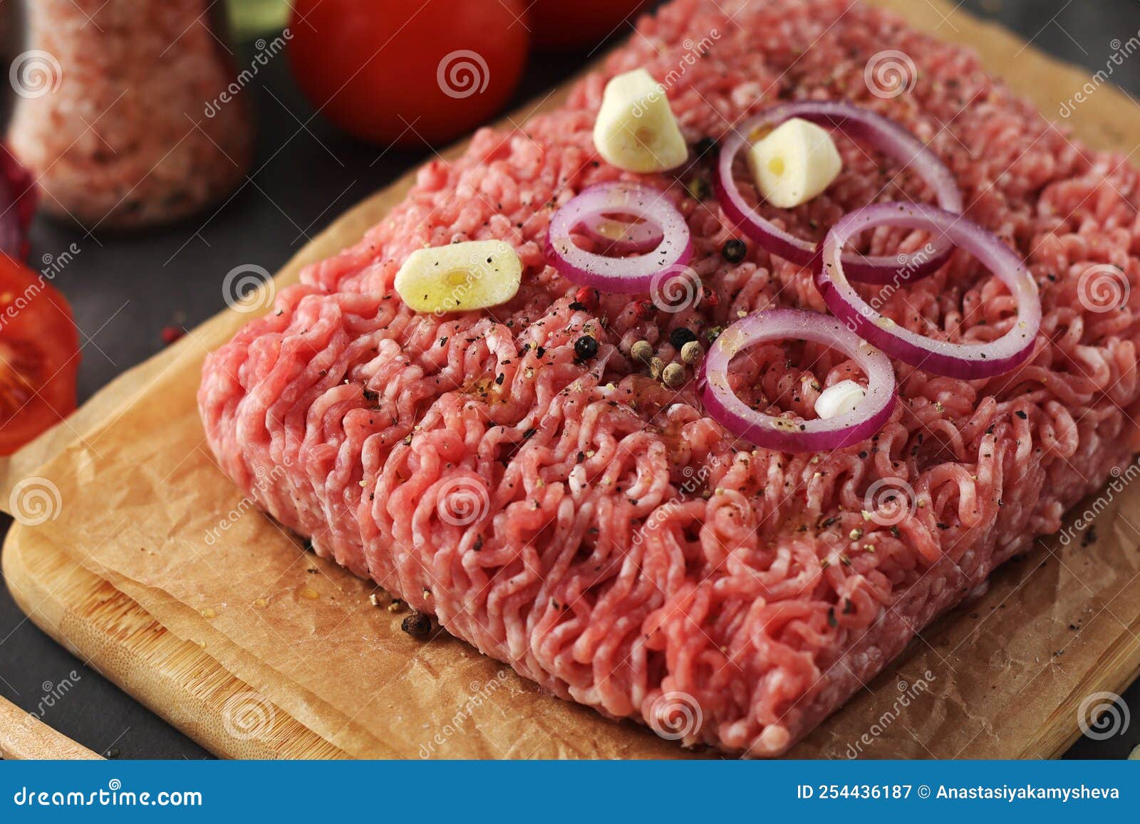 Minced Pork in the Process of Cooking Stock Image Image of mincing