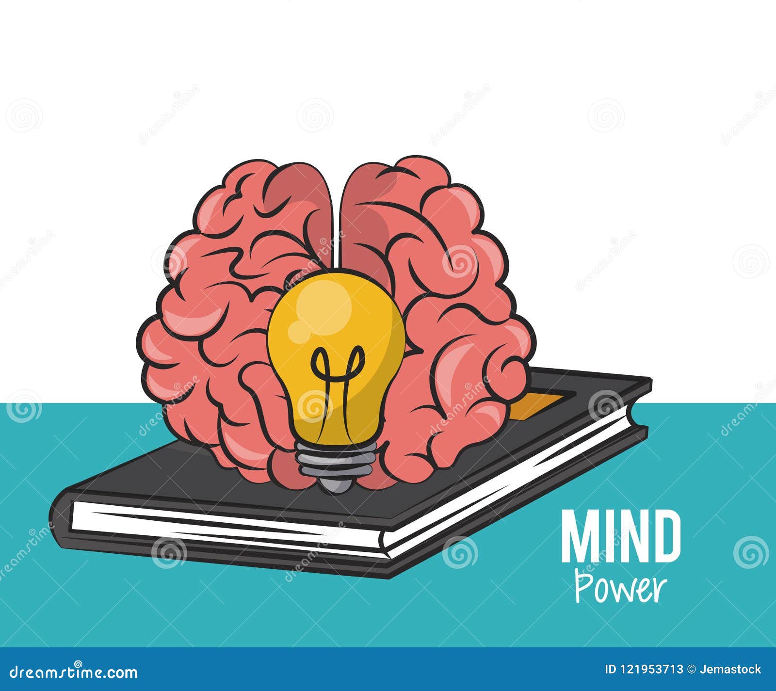Mind and Brain Power Concept Stock Vector Illustration of cerebellum