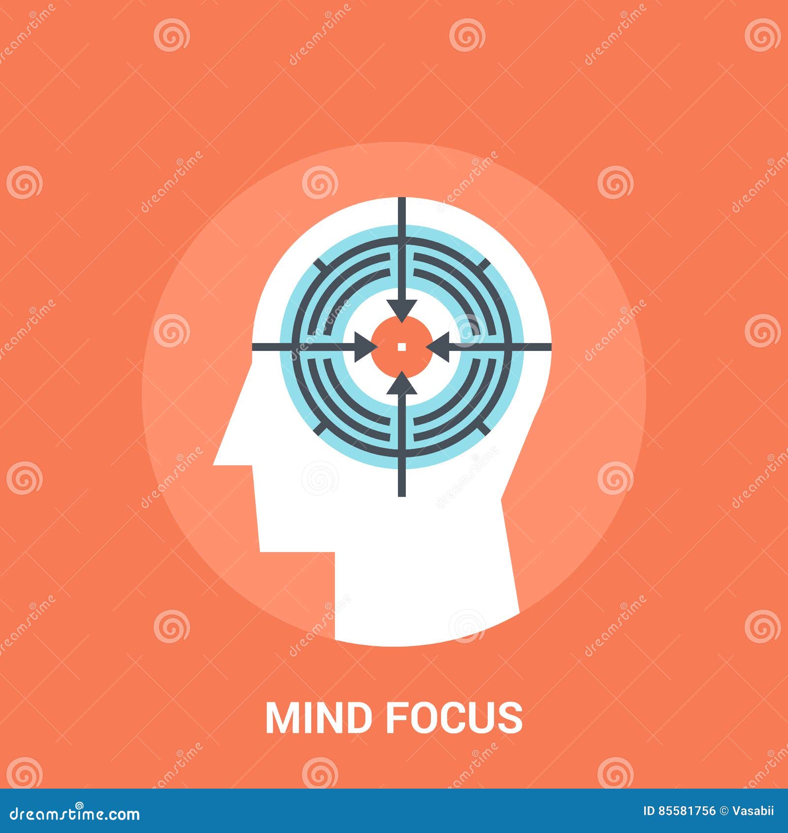 mind focus icon concept