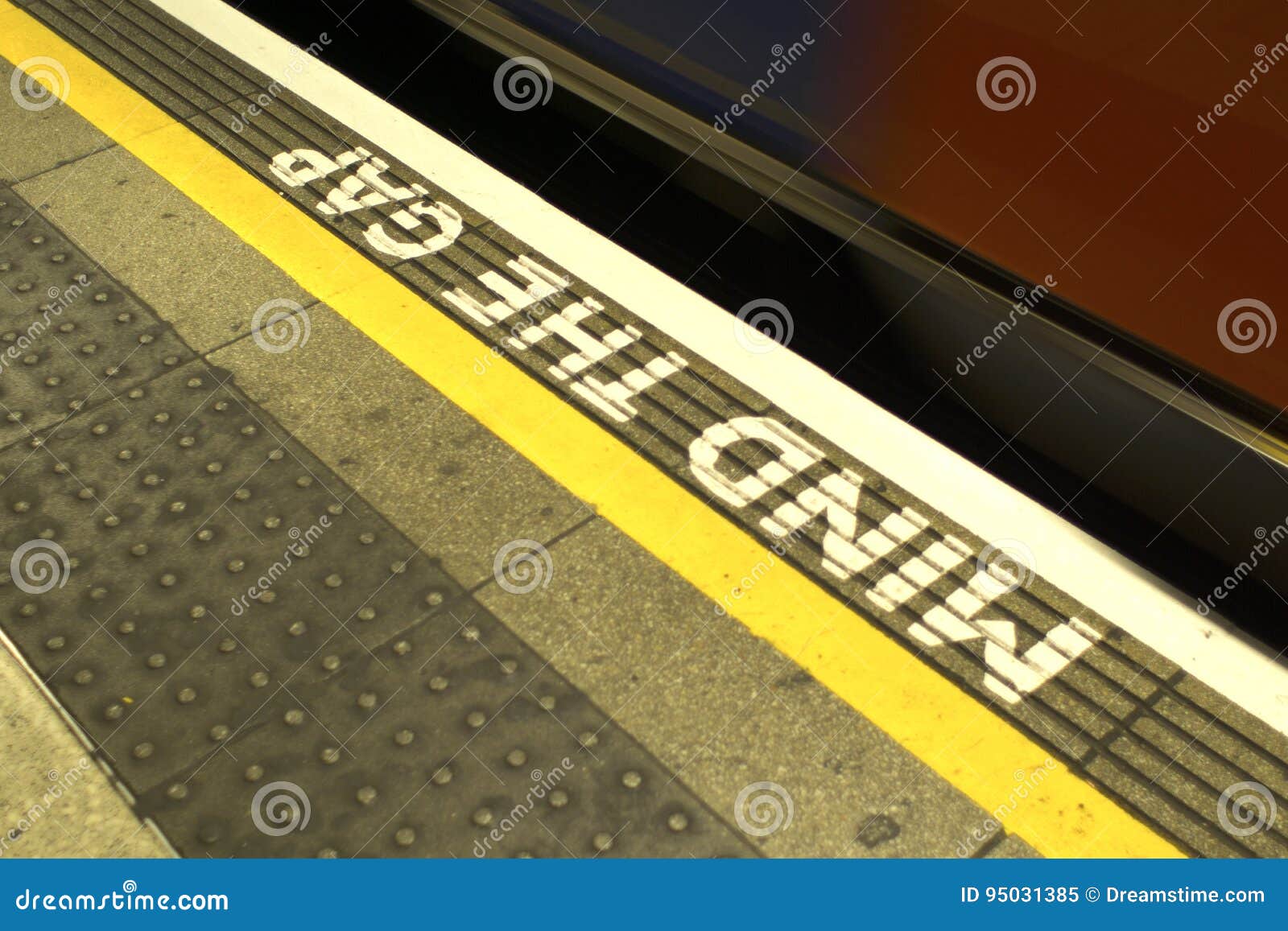 Mind the Gap, London Underground Stock Image - Image of english, speed