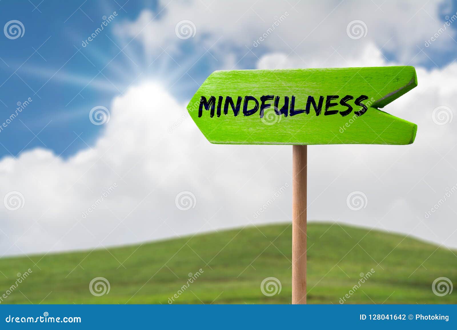 mindfulness arrow sign