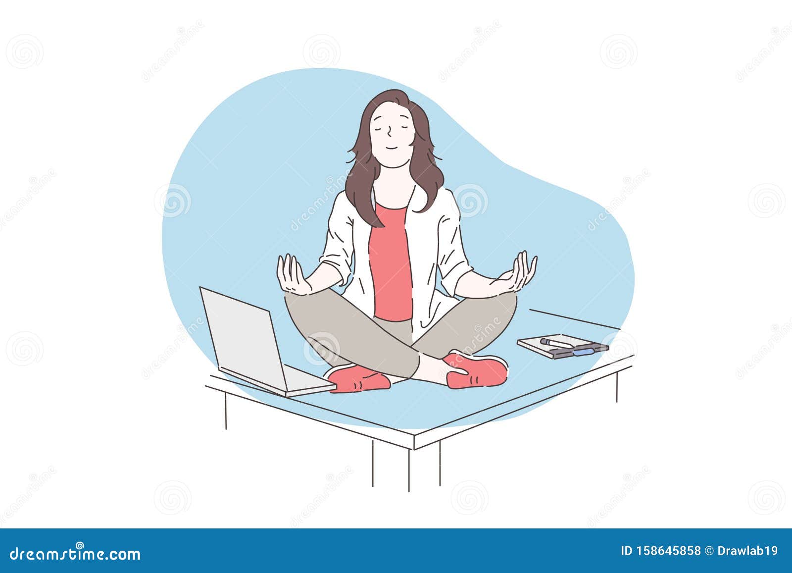 Mindfulness Meditation Stock Illustrations – 28,638 Mindfulness