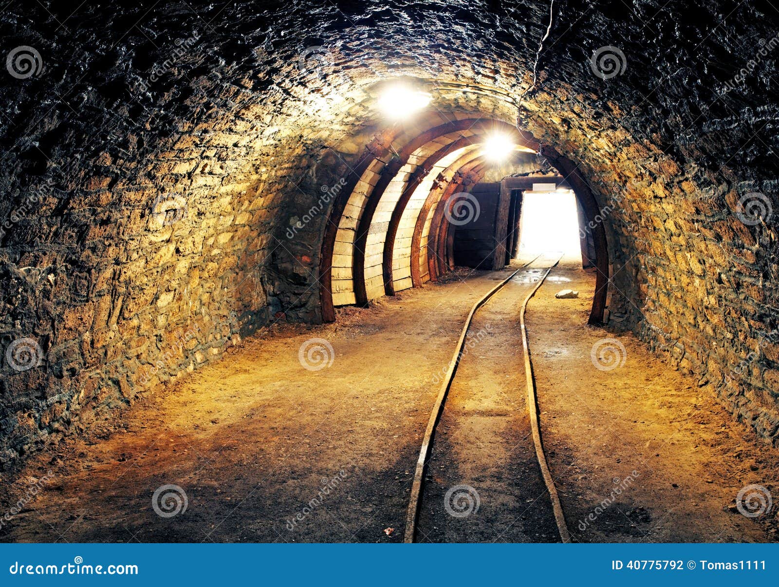 mine gold underground tunnel railroad