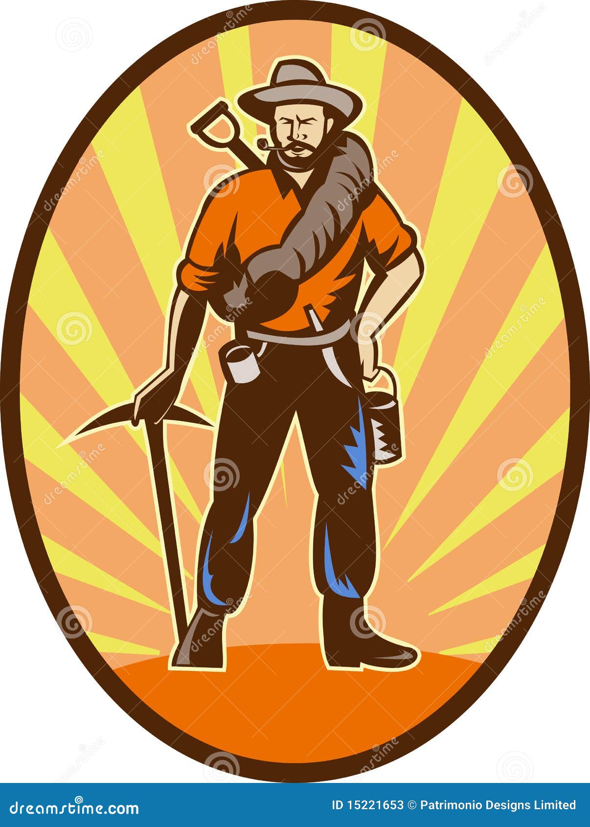 Miner Prospector Or Gold Digger Stock Photos Image 15221653