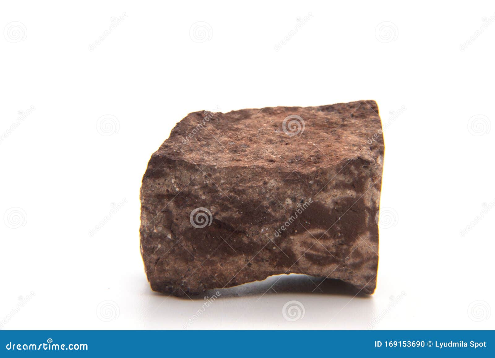 Mineral Bauxite Isolated on White. Bauxite, an Aluminium Ore, is the