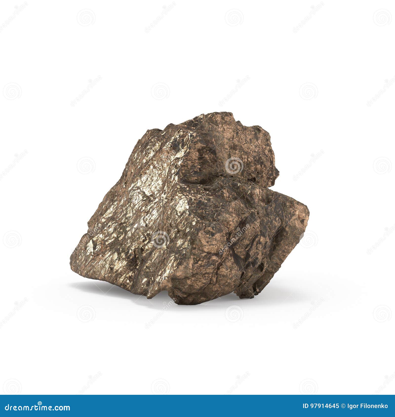 The Mineral Raw Materials 3d Rendering Stock Image Illustration of molybdenite, nugget 97914645
