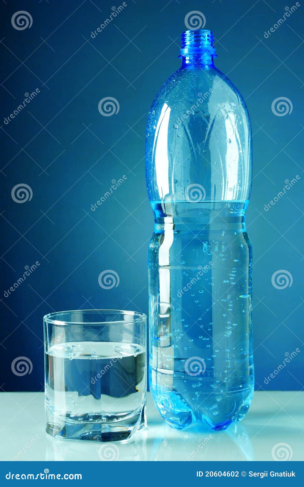 Mineral Water In A Glass Bottle And Stock Photo Image of object