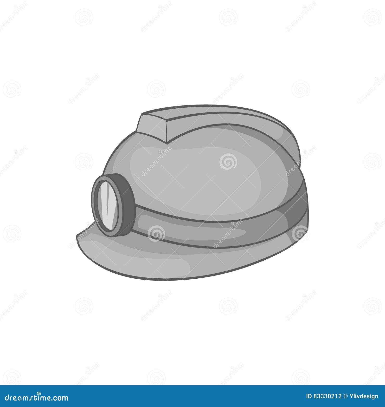 Miners Helmet Icon, Black Monochrome Style Stock Vector - Illustration ...