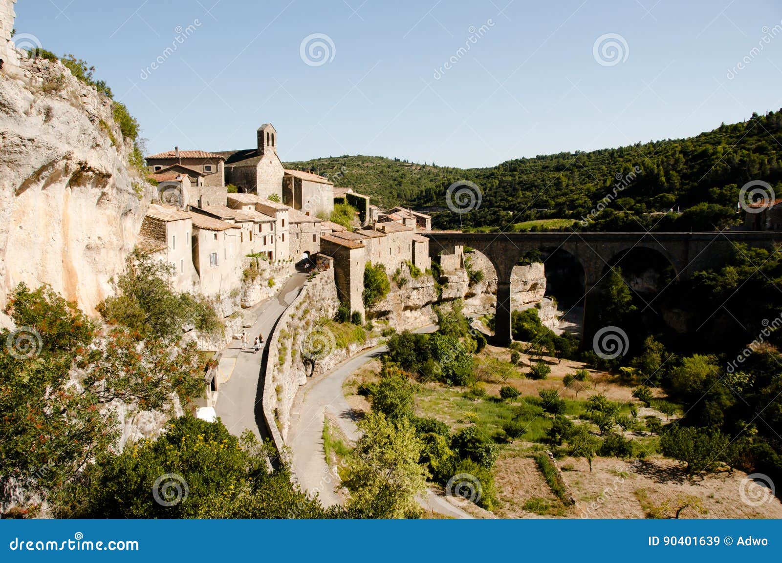 Minerve Village France editorial stock image. Image of village 90401639