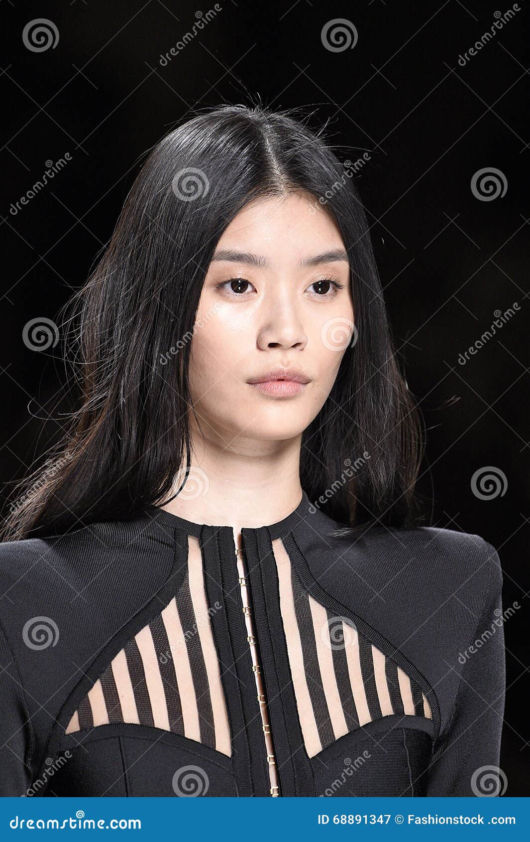 Ming Xi Walks the Runway during the Balmain Show Editorial Photography ...