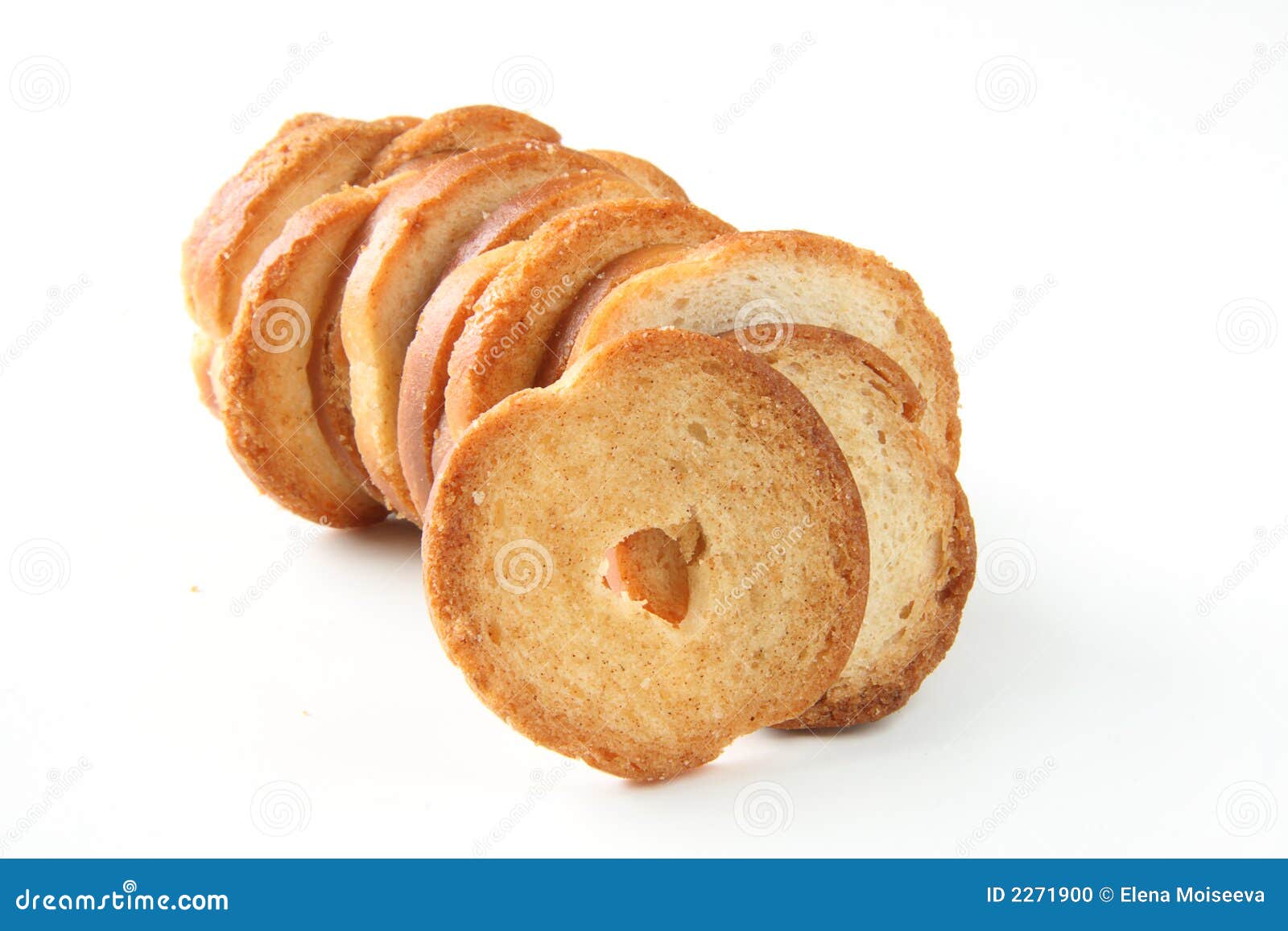 Mini Baked Bread Chips Snacks Stock Photo Image 2271900