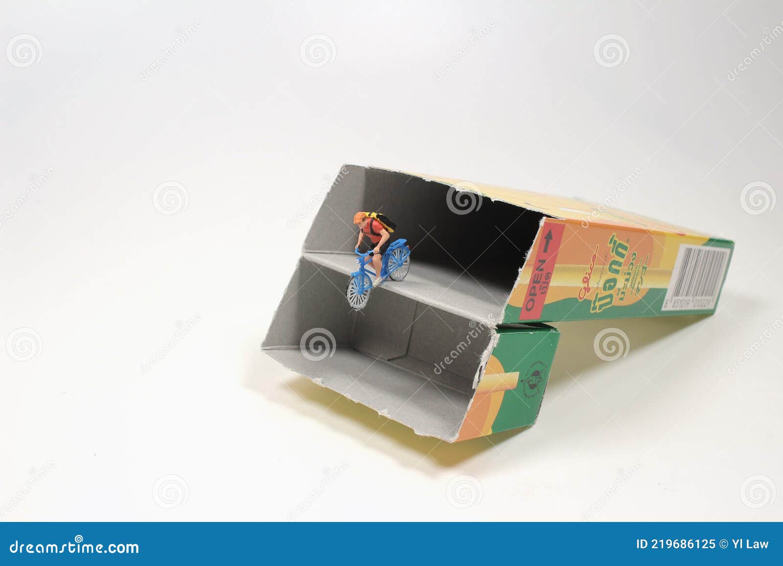 Mini Bike Figure Ride from the Foil Package Box Editorial Image Image