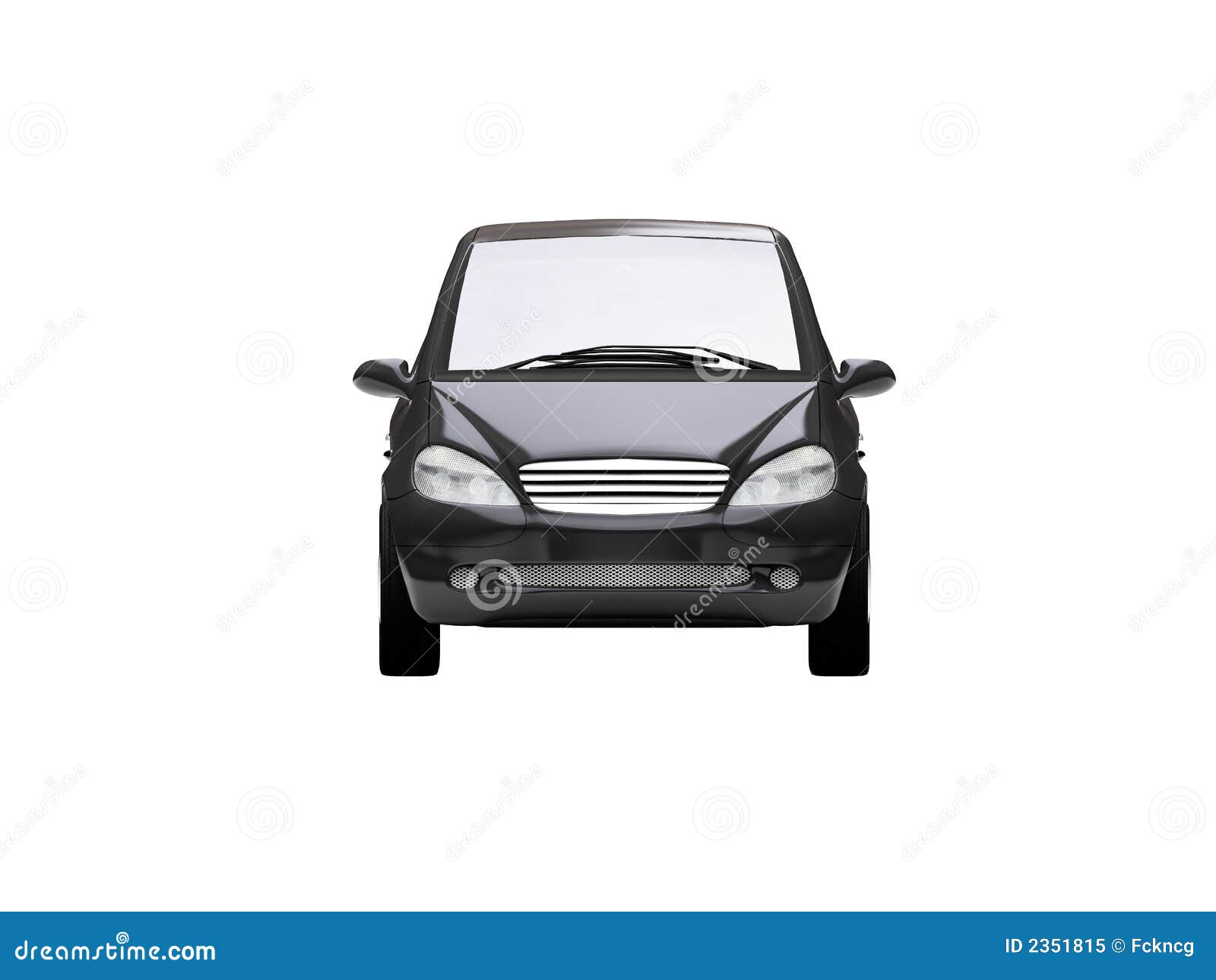 Mini car Frontal View05 stock illustration. Illustration of isolated