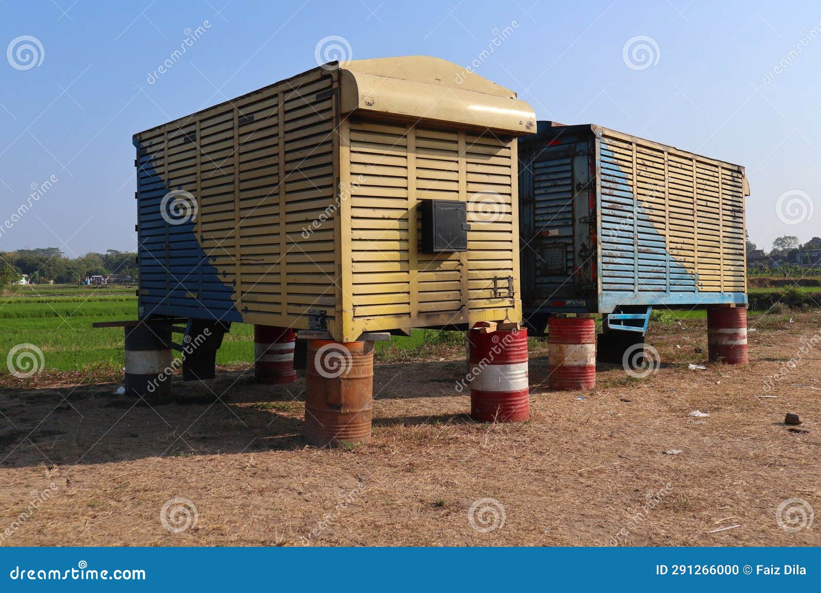 Mini Cargo Container Car Box Stock Photo Image of site, work 291266000