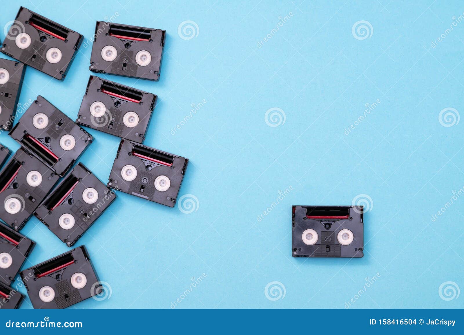 Cassette Mini Dv Vintage Utilisée Pour Enregistrer Une Vidéo En