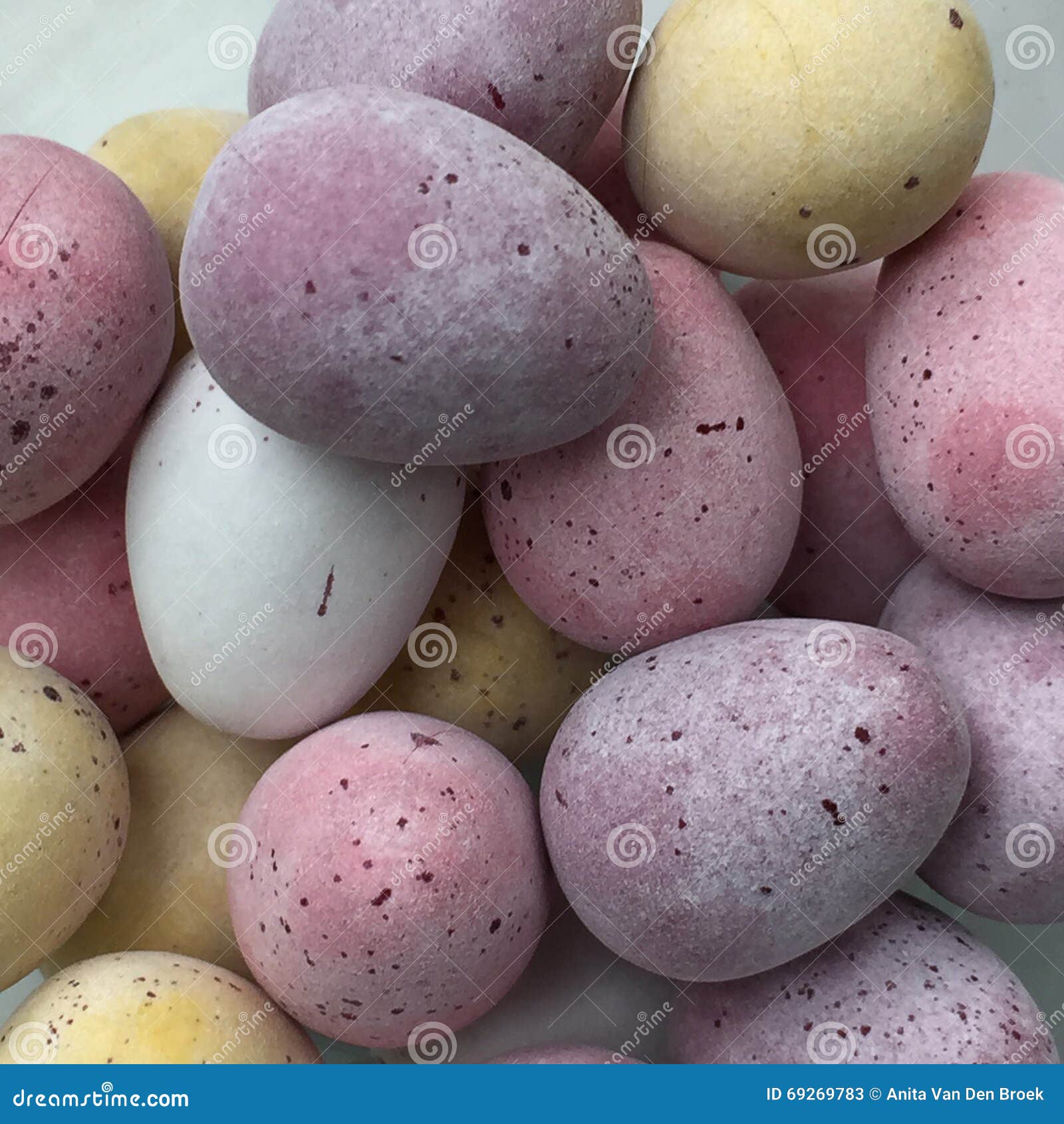 Mini Chocolate Eggs Sugar Coated Candy Stock Image Image of