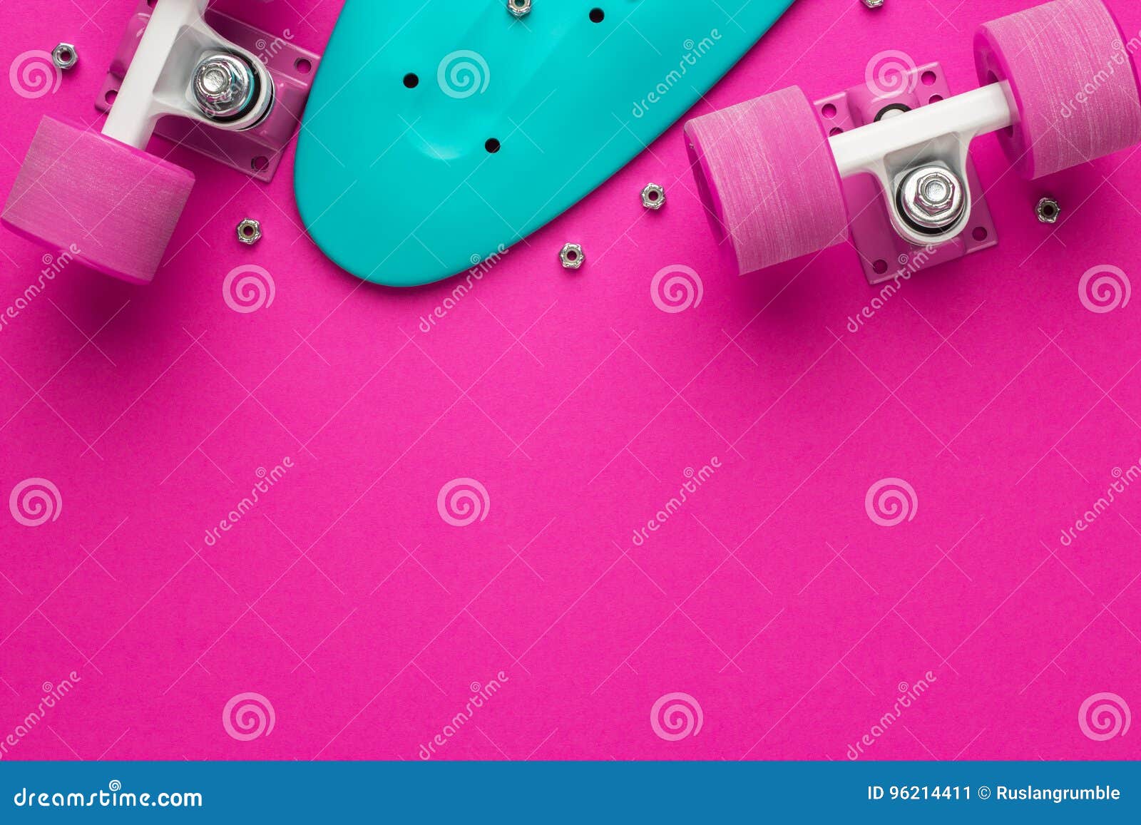 Mini Cruiser Board Disassembled Stock Image Image of object, clean