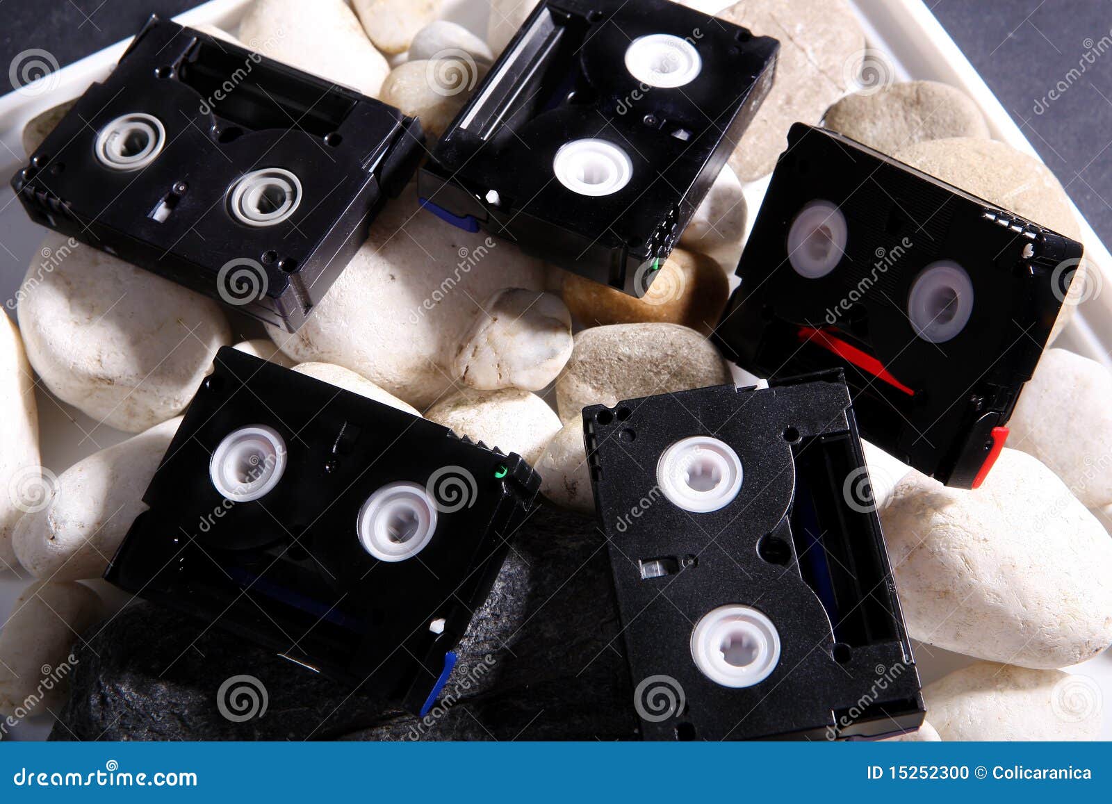 Mini DV tapes stock photo. Image of white, stone, tape 15252300