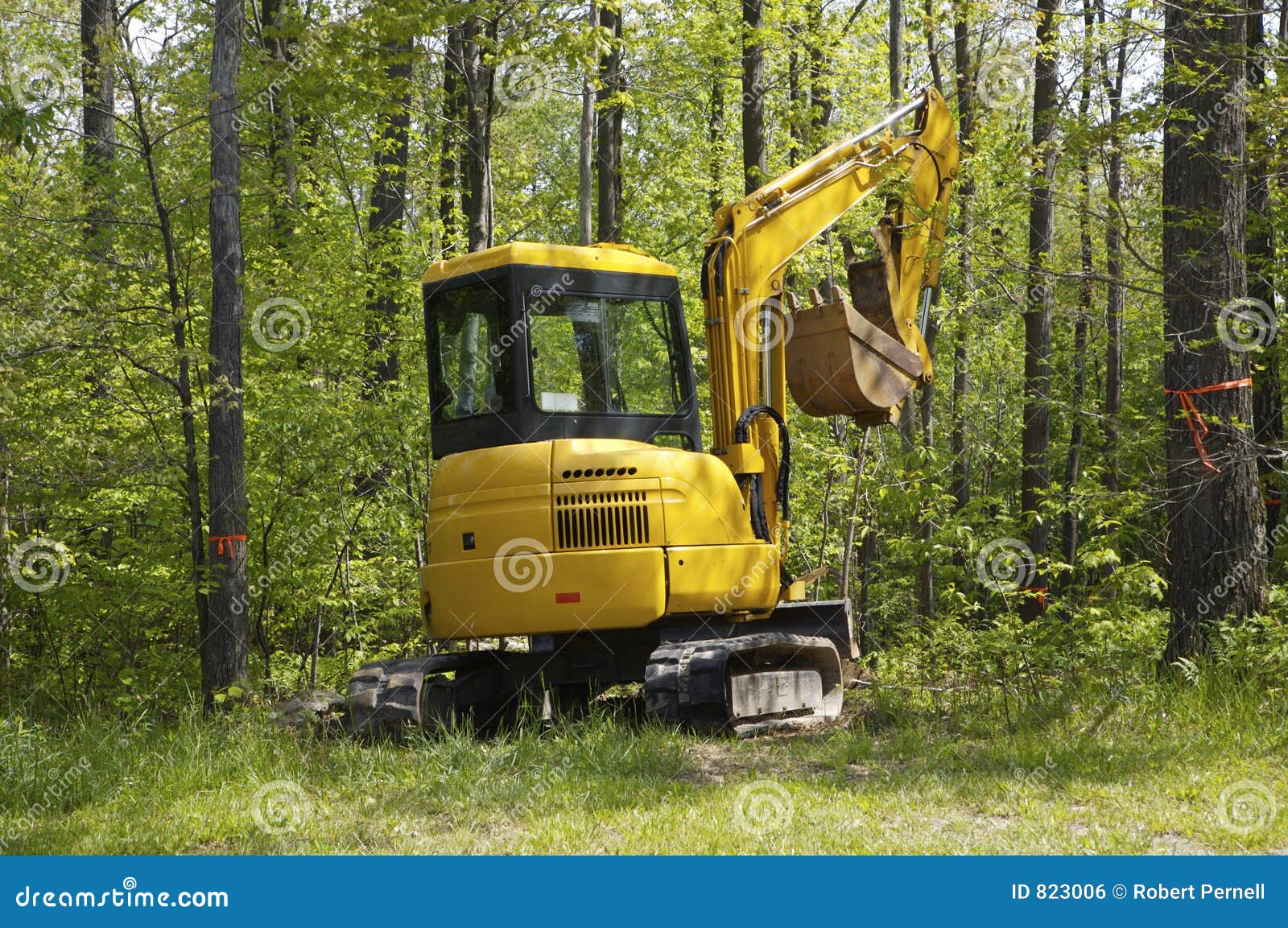 Mini Excavator stock photo. Image of dirty, mini, equipment 823006