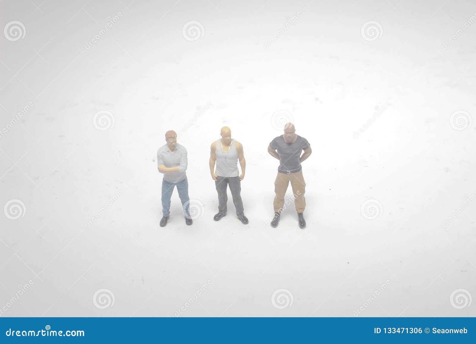 A Mini Figure Of Strong Men On Board Stock Photo Image Of Show Coach