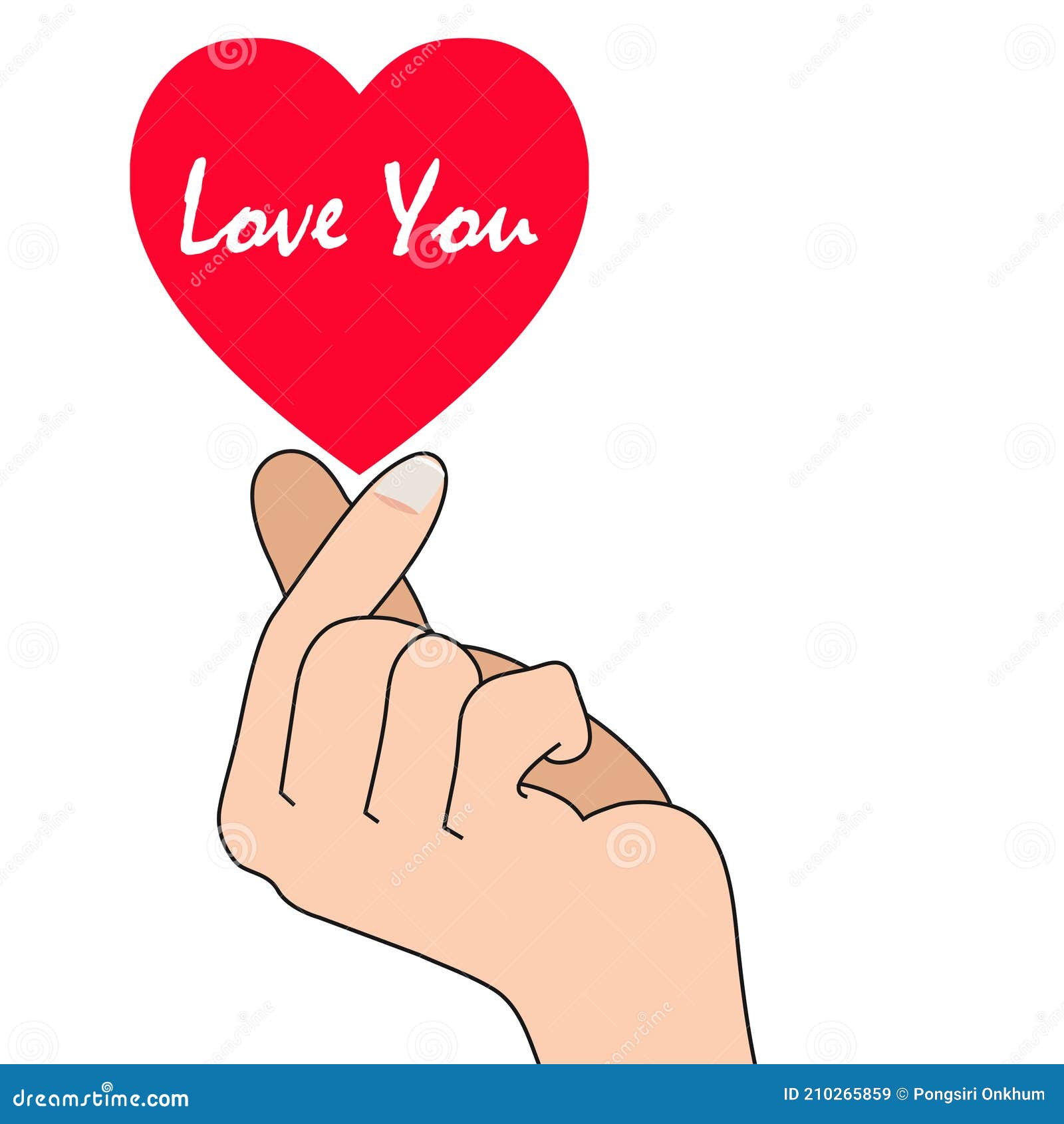 Trendy mini heart love sticker korean Royalty Free Vector