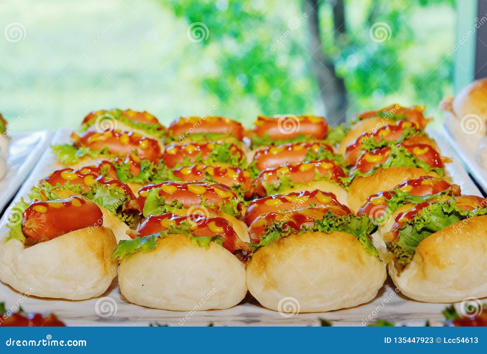 Mini hot dog bread stock image. Image of snack, grilled 135447923