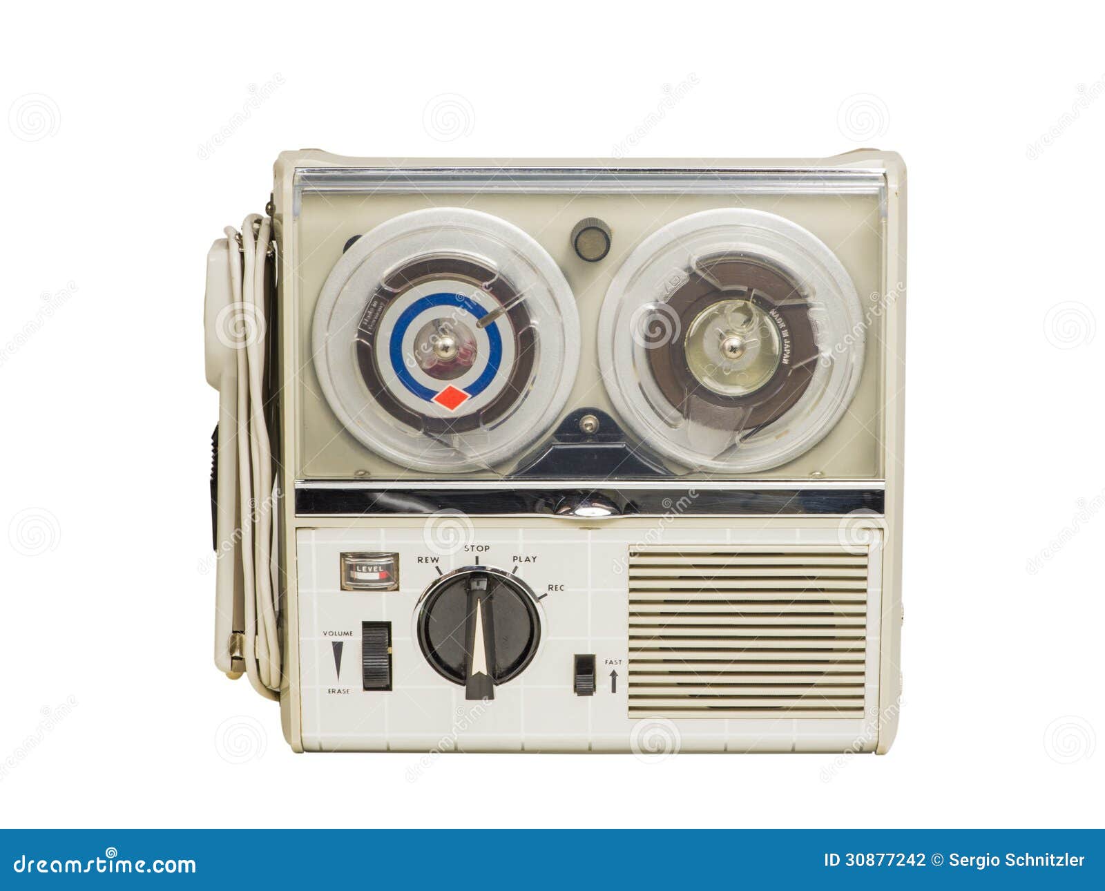 Mini Old Tape Recorder 02 stock photo. Image of electronics - 30877242