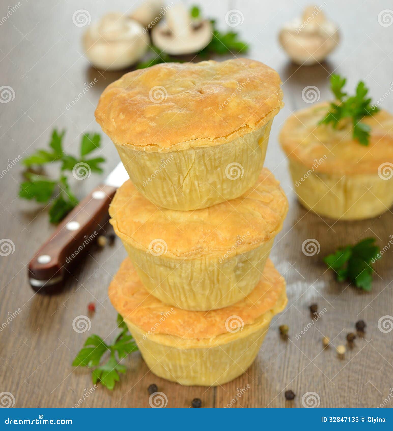 Mini pies stock image. Image of dough, breakfast, homemade 32847133