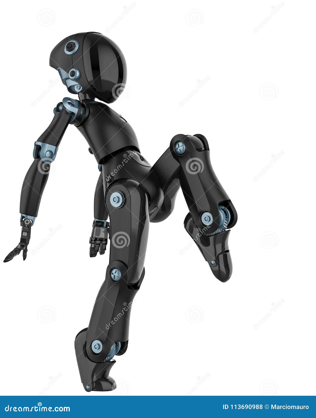 Mini and realy nice robot stock illustration. Illustration of funny -  113690988