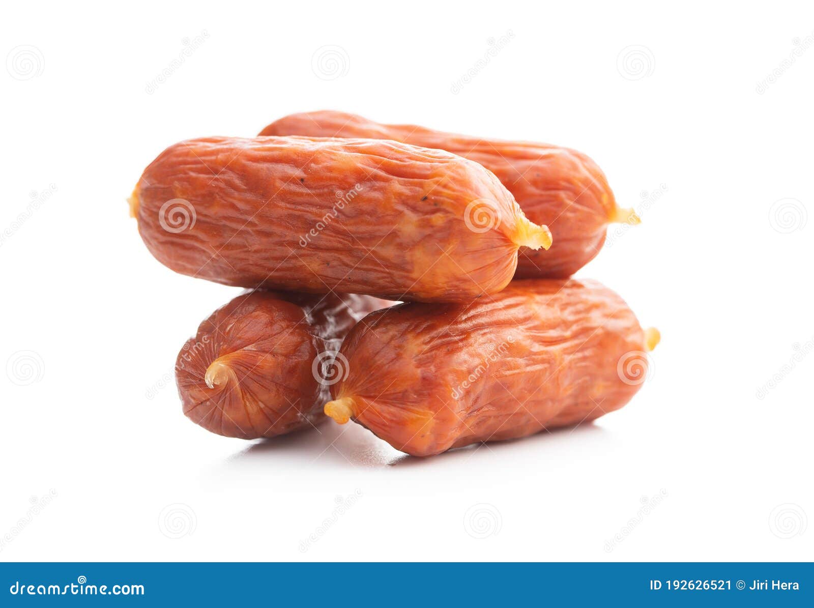 Mini salami sausages stock image. Image of sausage, background 192626521