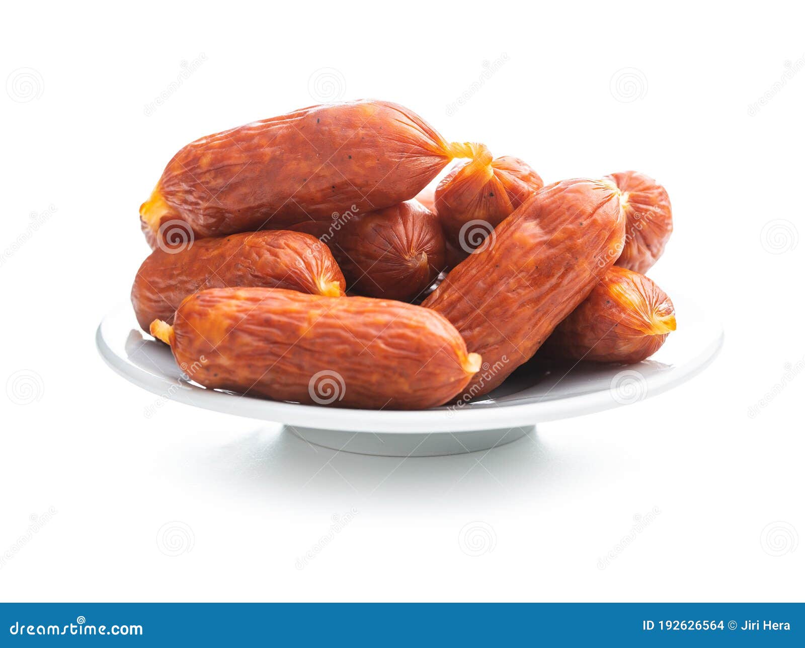 Mini salami sausages stock photo. Image of meal, cooked 192626564