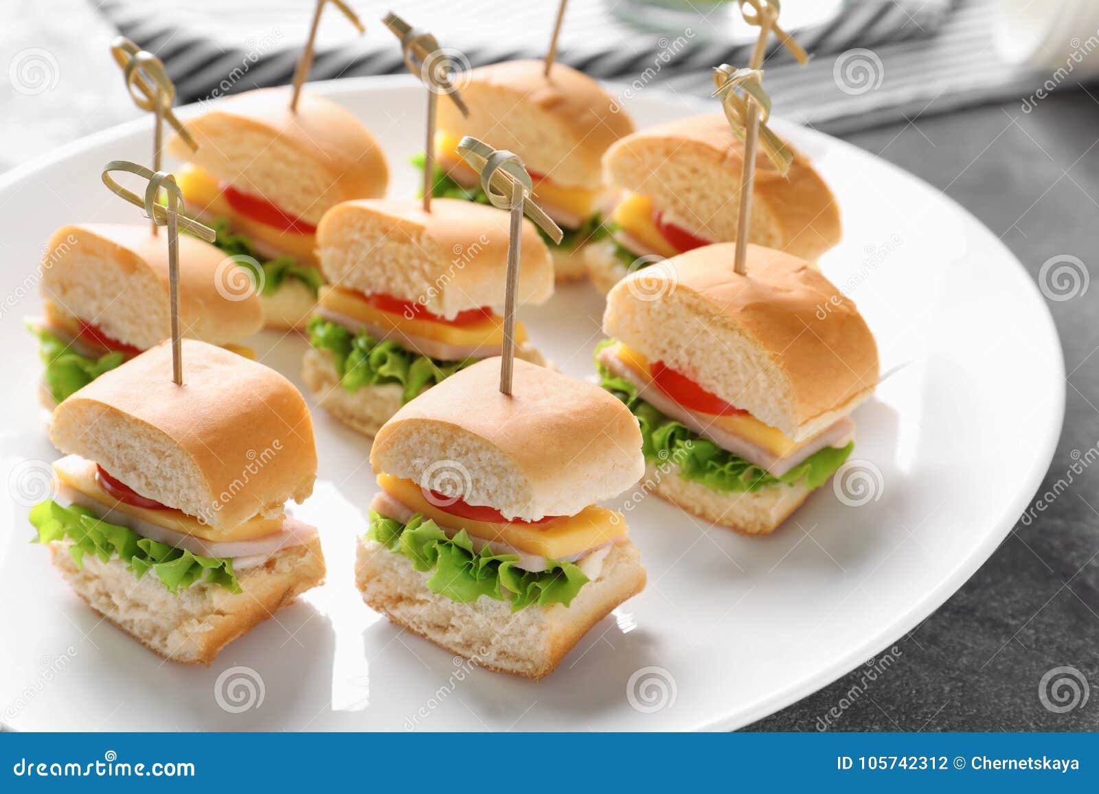 Mini Sandwiches for Baby Shower Stock Photo Image of mini