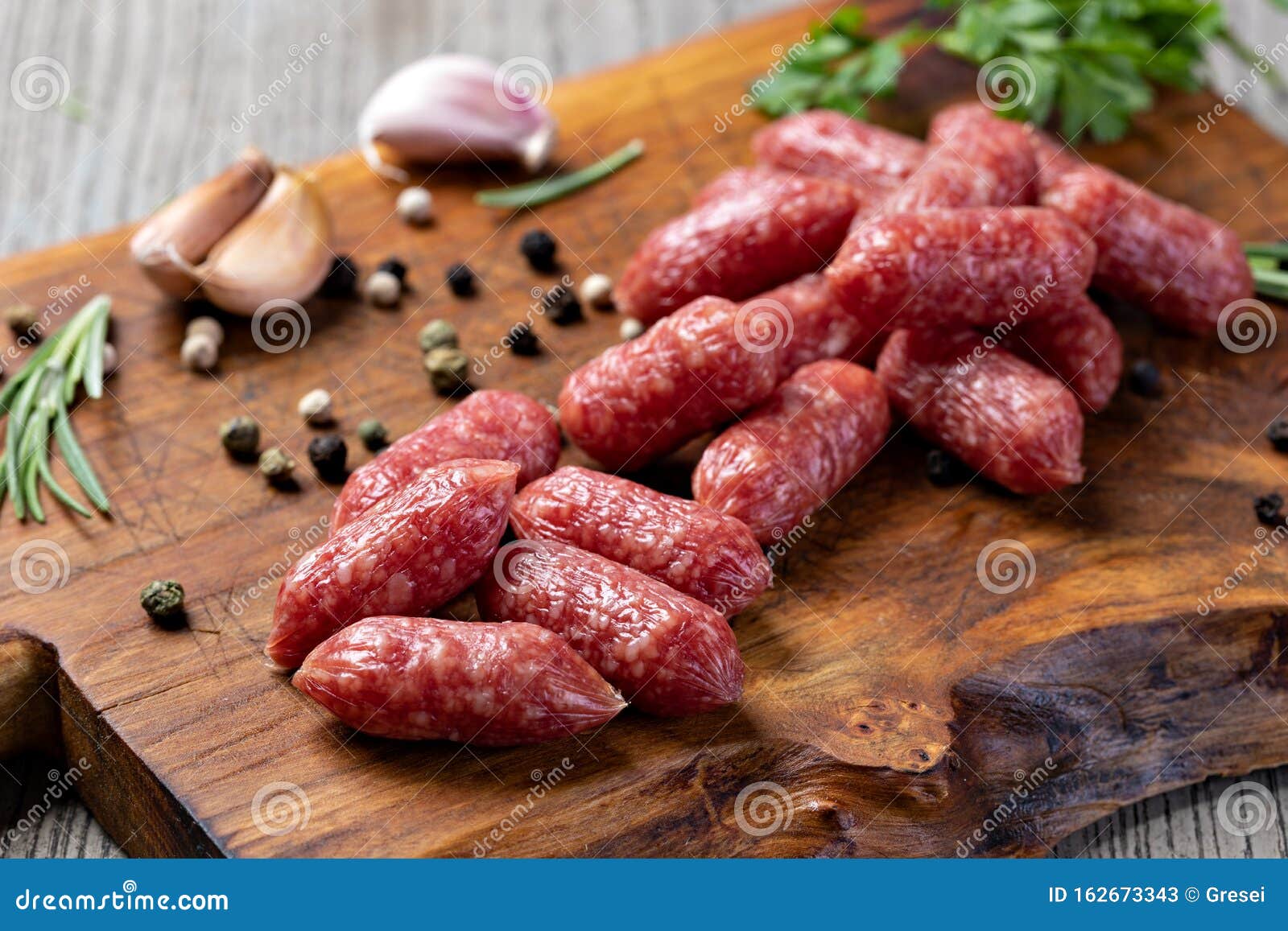 Mini sausages stock image. Image of breakfast, fattening 162673343