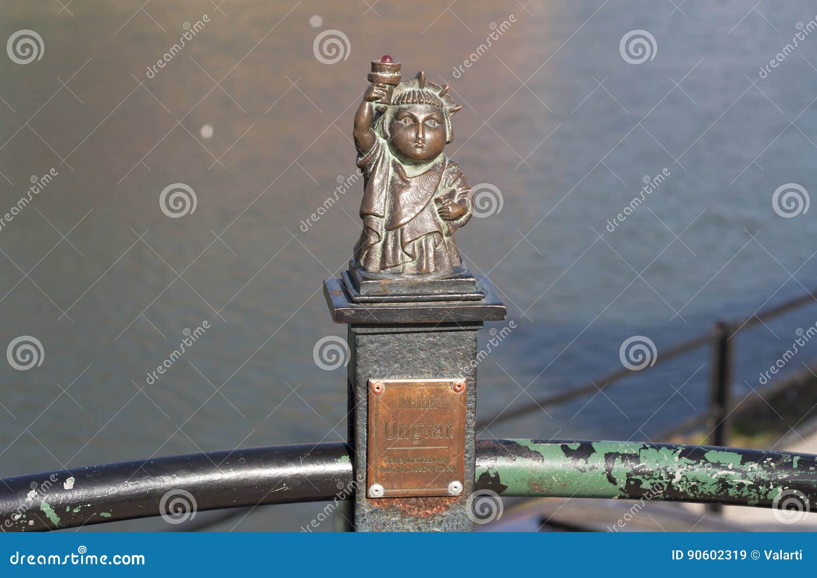 mini sculpture of statue of liberty photo in uzhgorod ukraine