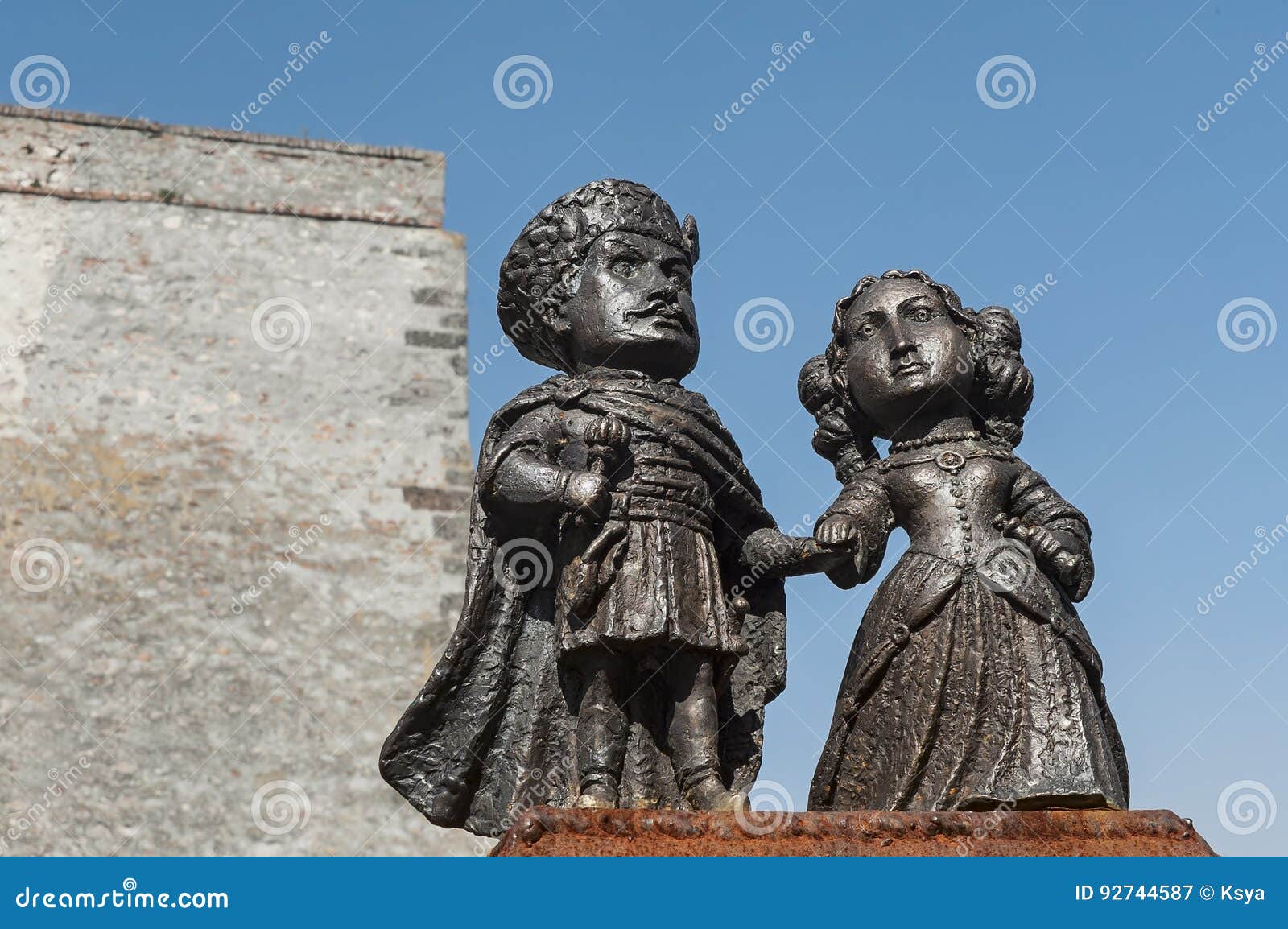 mini-statues of castle palanok, mukachevo, ukraine 2