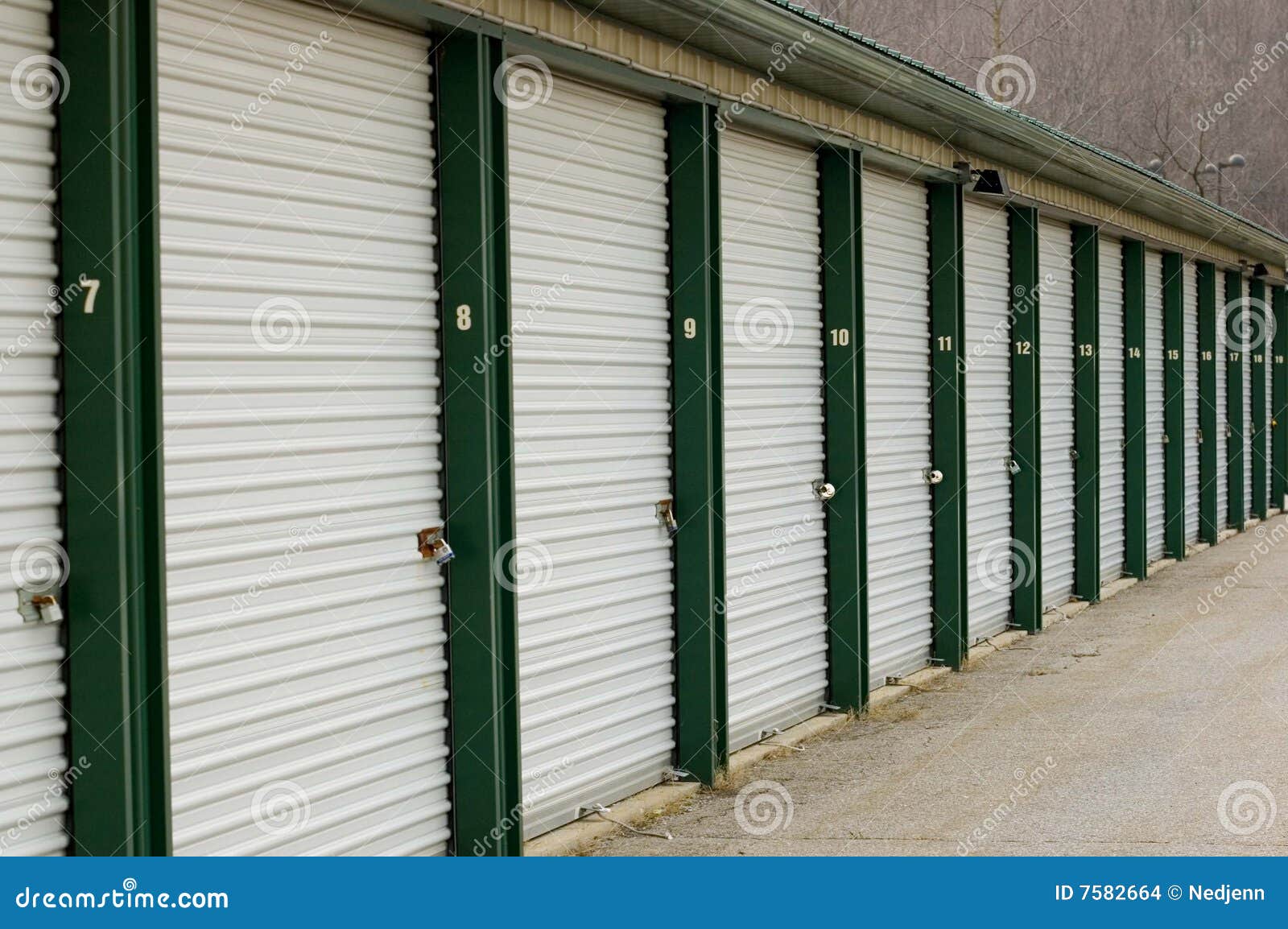 Mini storage stock photo. Image of steel, number, storage 7582664
