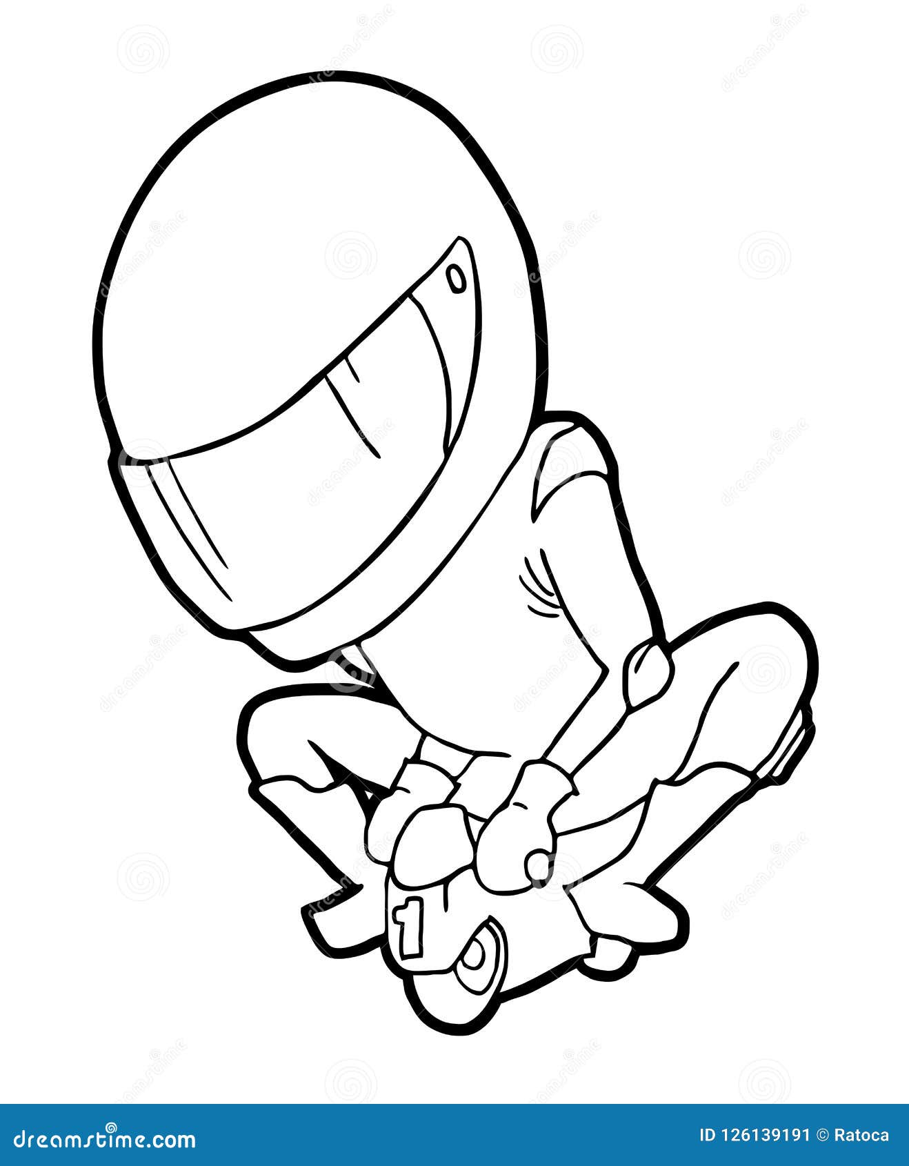 Desenho de Moto esportiva para Colorir - Colorir.com